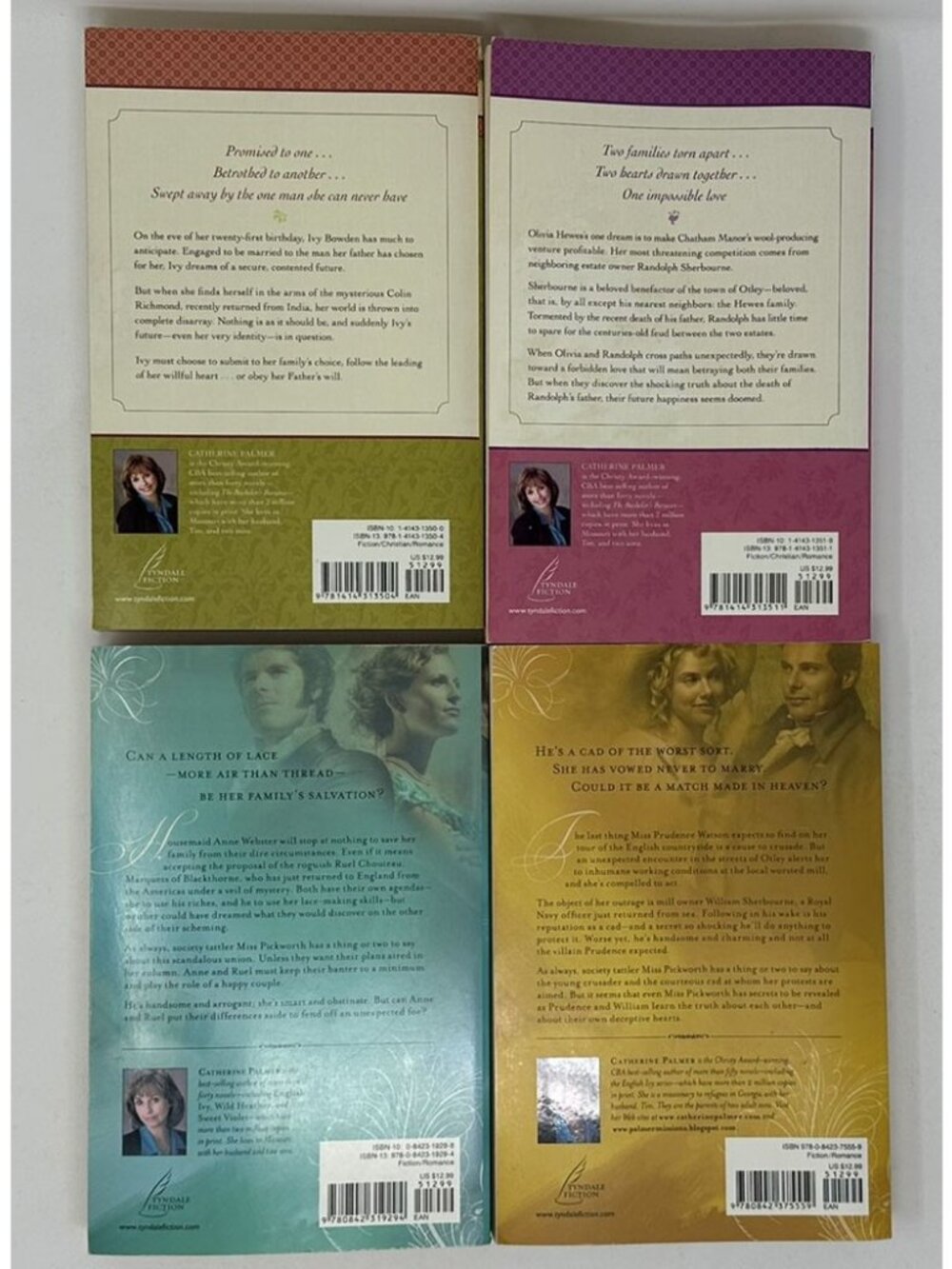CATHERINE PALMER 4 BOOKS Bachelors Bargain Courteous Cad English Ivy Wild Heathe - Picture 2 of 14
